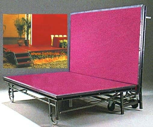 Outdoor Portable Steel Foldable Stage Wood / Steel 2.44m x 1.22 / 1.83m