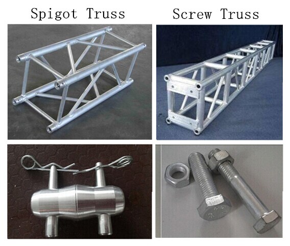 Silver Aluminum Stage Truss Alu Lighting Truss For Trade Show
