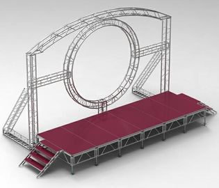 China DMX One Channel Aluminum Rotary Circle Stage Llighting Truss For Dj Moving Head LED supplier