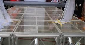 China Portable Glass Acrylic Stage Platform For Performances 1.22 * 2.44M supplier