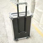 Customized Aluminum Trolley Flight Case Plywood Road Case with Small Wheels