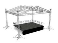 12*10*10M OEM High Loading Aluminum Stage Roofing Truss Systems With TUV and SGS