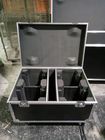 Full Black Color 9mm Thinkness Plywood Customized Aluminum Tool Cases For Sound Console / Speaker Case