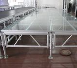 Aluminum Outdoor  Movable Stage Platform , Portable DJ Stage Outdoor Adjustable Height Stage