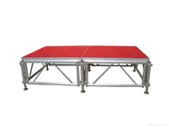Adjustable Movable Stage Platform , Aluminum Plywood Platform Stage