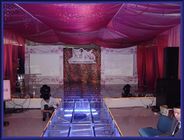 Used Portable Stage With 18mm Thickness Glass Board