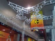 Silver  Square 5 Stars Stage Lighting Truss 300 x 300 For Performance