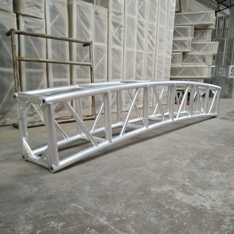 350 * 450mm Aluminum Curved Lighting Screw Truss For Outdoor Show