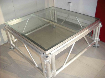 Mobile Acrylic Stage Platform / Transparent Square Stage Platform