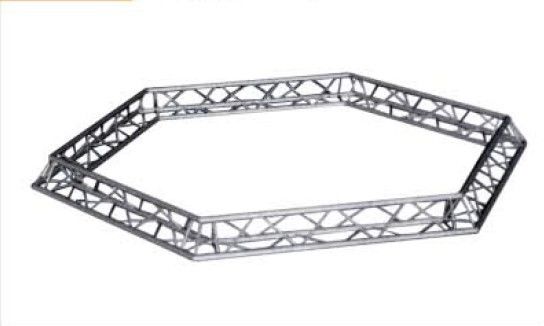 Hexagonal Truss Silver For Lighting Stage Truss / Steel Roof Truss
