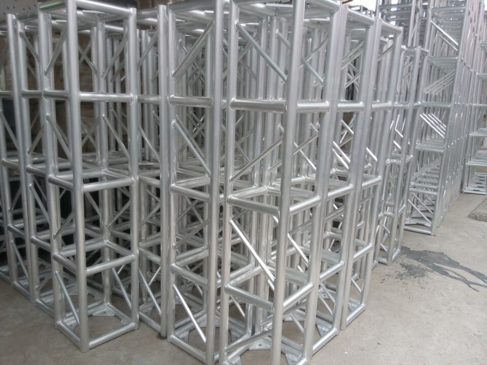 Silver 350 X 350mm Lighting truss /  Aluminum Stage Truss for trade show