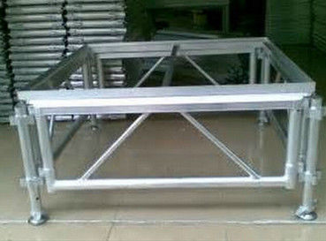 Adjustable Height Aluminum Stage Truss For Indoor / Outdoor Movable Stage Platform