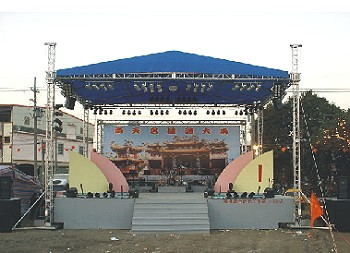 China Aluminum Space Stage Lighting Truss Structure 4 Pillar Truss Stand For Concert Event factory