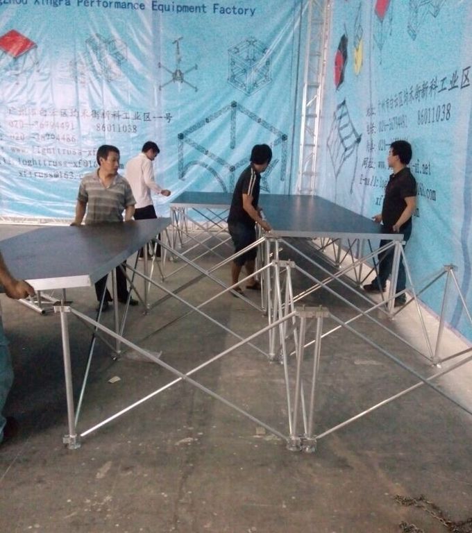 Alloy Assembly Portable Stage Platforms For Sound System And Dj Equipments