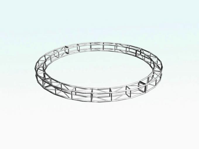 Silver Aluminum Circle Truss / Star Arch Truss For Lighting