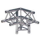 China Silver Color 30*30CM Perfect Design Spigot 90 Degree Aluminum Truss Coupler Triangle With 3 Sides supplier