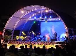 Outside Silver Modern Aluminum Stage Truss For Music Festival