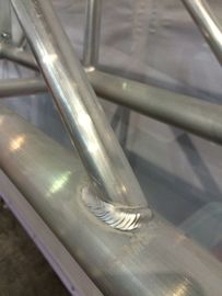 Stage Screw Aluminum Square Truss , Silver Tube Truss System