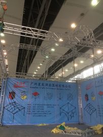 Stage Screw Aluminum Square Truss , Silver Tube Truss System