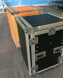 Colorful 18U Standard Rack Flight Case With 2 Pcs Of Stand And Top Table