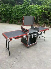 Red/Black/Orange 16U Standard Rack Flight Case With 2pcs Of  Stand And Table