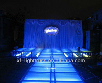 Silver Color  1.22*1.22/1m*1m/1m*2m  4 level Adjustable  Acrylic Stage Platform