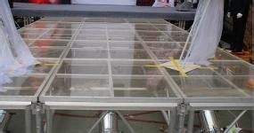 Portable Glass Acrylic Stage Platform For Performances 1.22 * 2.44M