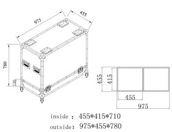 Aluminum Tool Cases Movable / Aluminum Storage Cases Fireproof