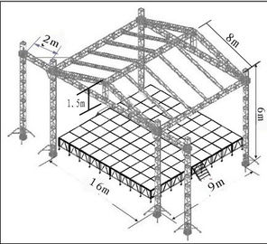 Corrosion resistance Aluminum Stage Truss 