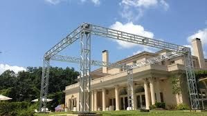 12M Span 350*450mm Size  Arc Roofing  Aluminum Truss For Show