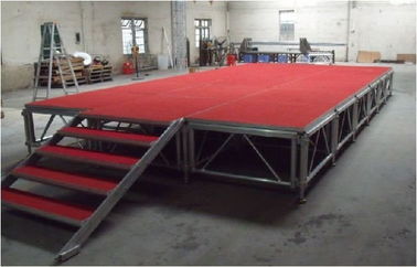 Portable Mobile Stage platform in this Display Aluminum Stage Outdoor used for Concert With Adjustable Height Legs