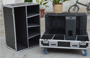 Factory Customize 2u To 24u Space Aluminum Case Rack Flight Case With Black Aluminum Alloy Case