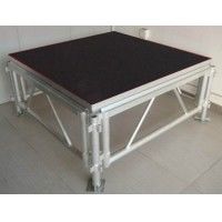Professional Portable Stage Platforms / Aluminum Folding Stage With 18mm Plywood