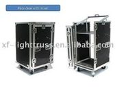 Black 9mm Plywood / Rack Flight Case With Wheels For Audio And Keyboard