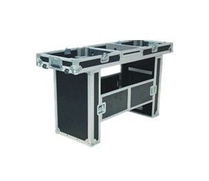 Aluminum Flight Case With Wheels / Handles Plastic 2U to 24U Rack Case