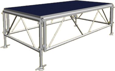 Adjustable Movable Stage Platform , Aluminum Plywood Platform Stage