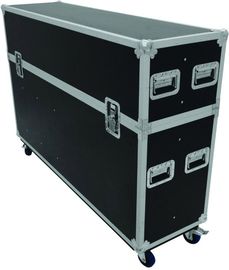 Black 9mm Plywood / Rack Flight Case With Wheels / Storage Cases for Light