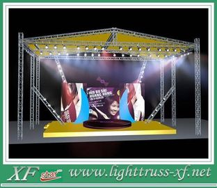 Silver Small Outdoor Aluminum Stage Truss For Exhibition Events T6-6082