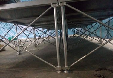 Aluminum Folding Movable Stage Platform with 18mm thickness Anti-slip Plywood