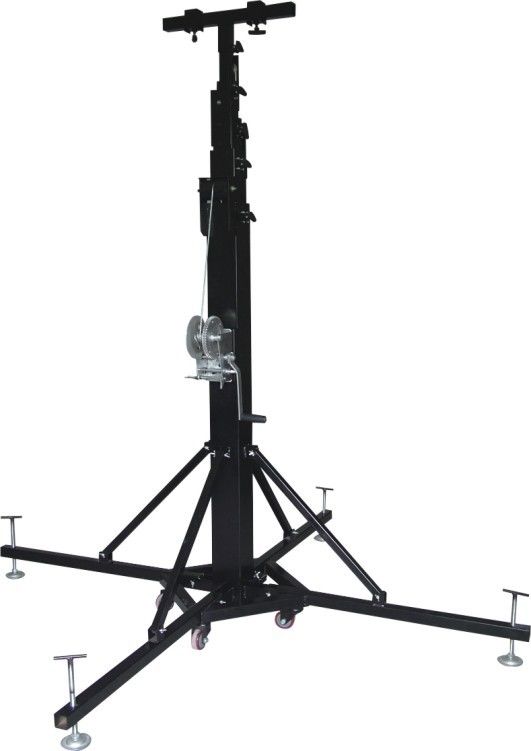 6m Height Light Weight Steel  Global Truss Crank Stand For Event Lighting Truss