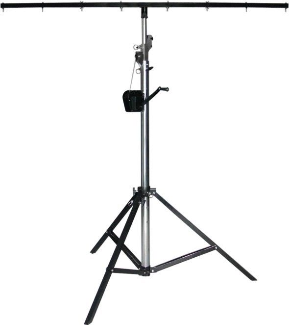 Black Color 4M Height Three Legs Outdoor Stage Truss Crank Stand / Aluminium Circle Tent Truss