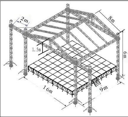 Corrosion resistance Aluminum Stage Truss 