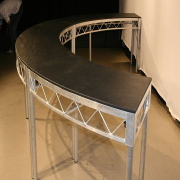 Circle Movable Transparent Stage Platforms / Temporary Stage Platforms