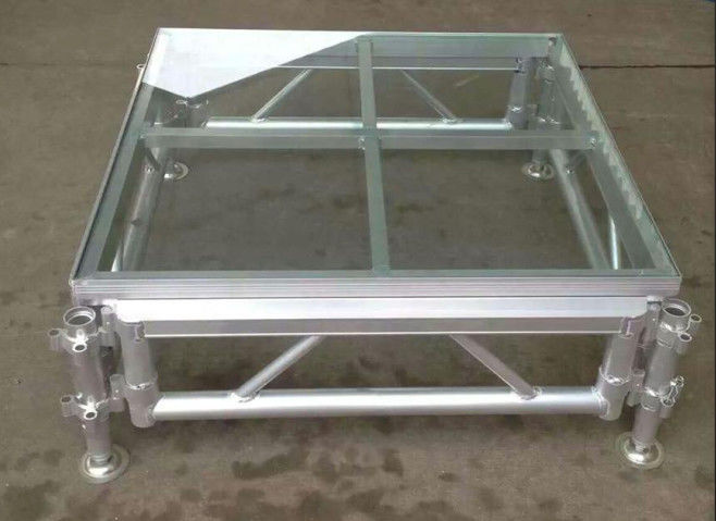 1.22*1.22m High Hardness 18mm Acrylic Stage Platform 380KG/square Meter