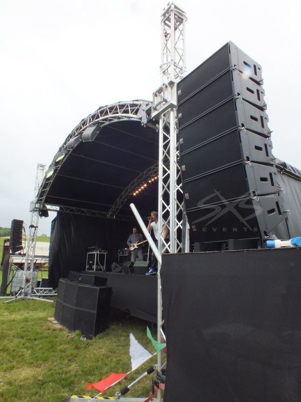 12M Span 350*450mm Size  Arc Roofing  Aluminum Truss For Show