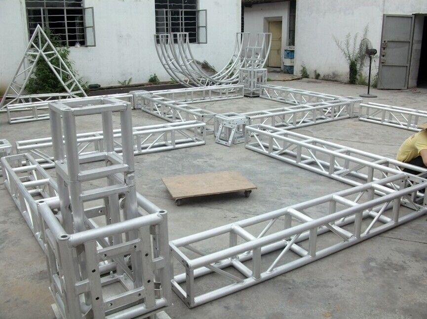 Aluminum truss , 6082-T6 Stage Lighting Truss For Exhibition Stand Build And Stage Truss