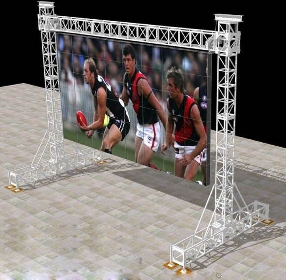 LED Screen Aluminum Square Truss For Stage Backgroud / Background Truss