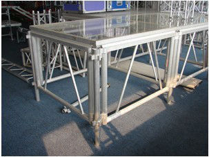 Portable Glass Acrylic Stage Platform For Performances 1.22 * 2.44M supplier