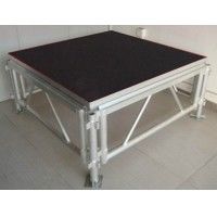 Professional Portable Stage Platforms / Aluminum Folding Stage With 18mm Plywood supplier