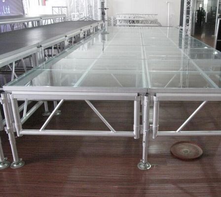 1.22*1.22m High Hardness 18mm Acrylic Stage Platform 380KG/square Meter supplier